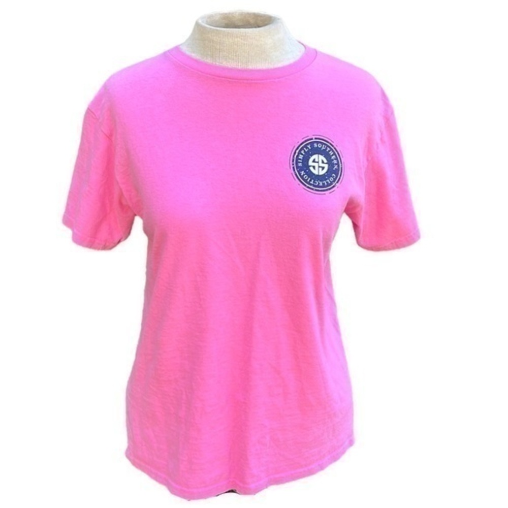 Simply Southern Short Sleeve Tee The Best Memories Are Made Camping Pink
